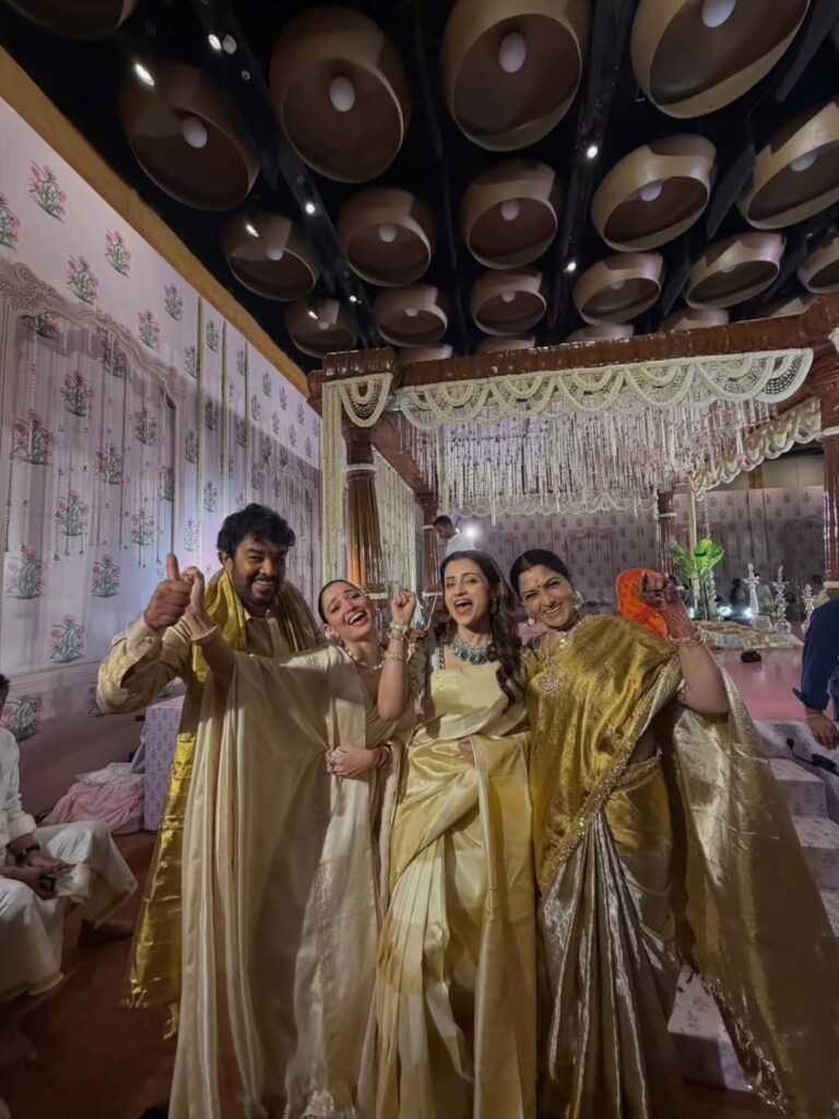 Celebrities at Kushboos daughters wedding ♥️ Trisha Tamannaah 4