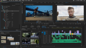 best video editing software for YouTubers using Adobe Premiere Pro