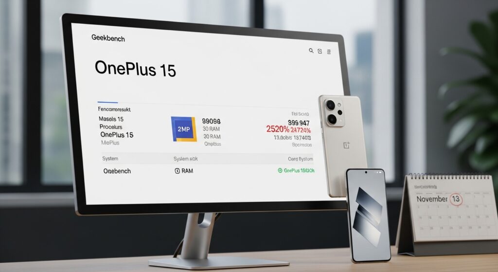 Global OnePlus 15 Appears on Geekbench; India Launch Likely on November 13