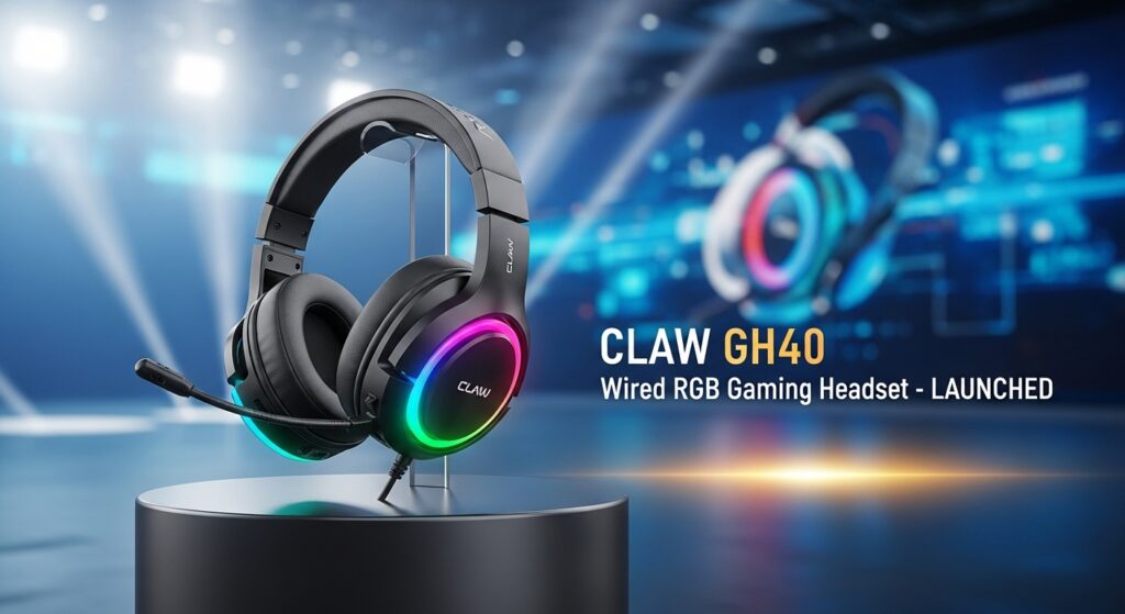 CLAW GH40 wired RGB gaming headset launched