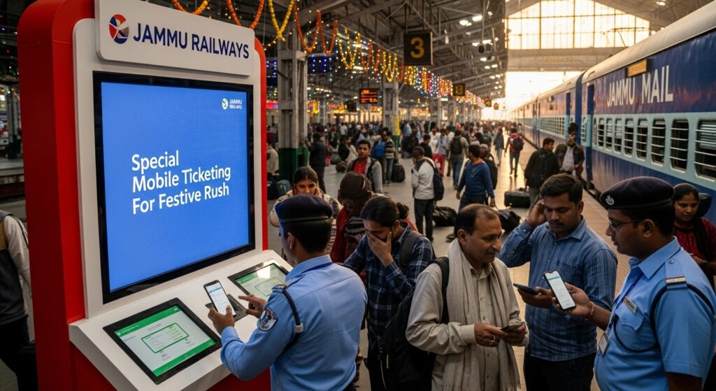 Jammu Railways Launch Special Mobile Ticketing for Festive Rush