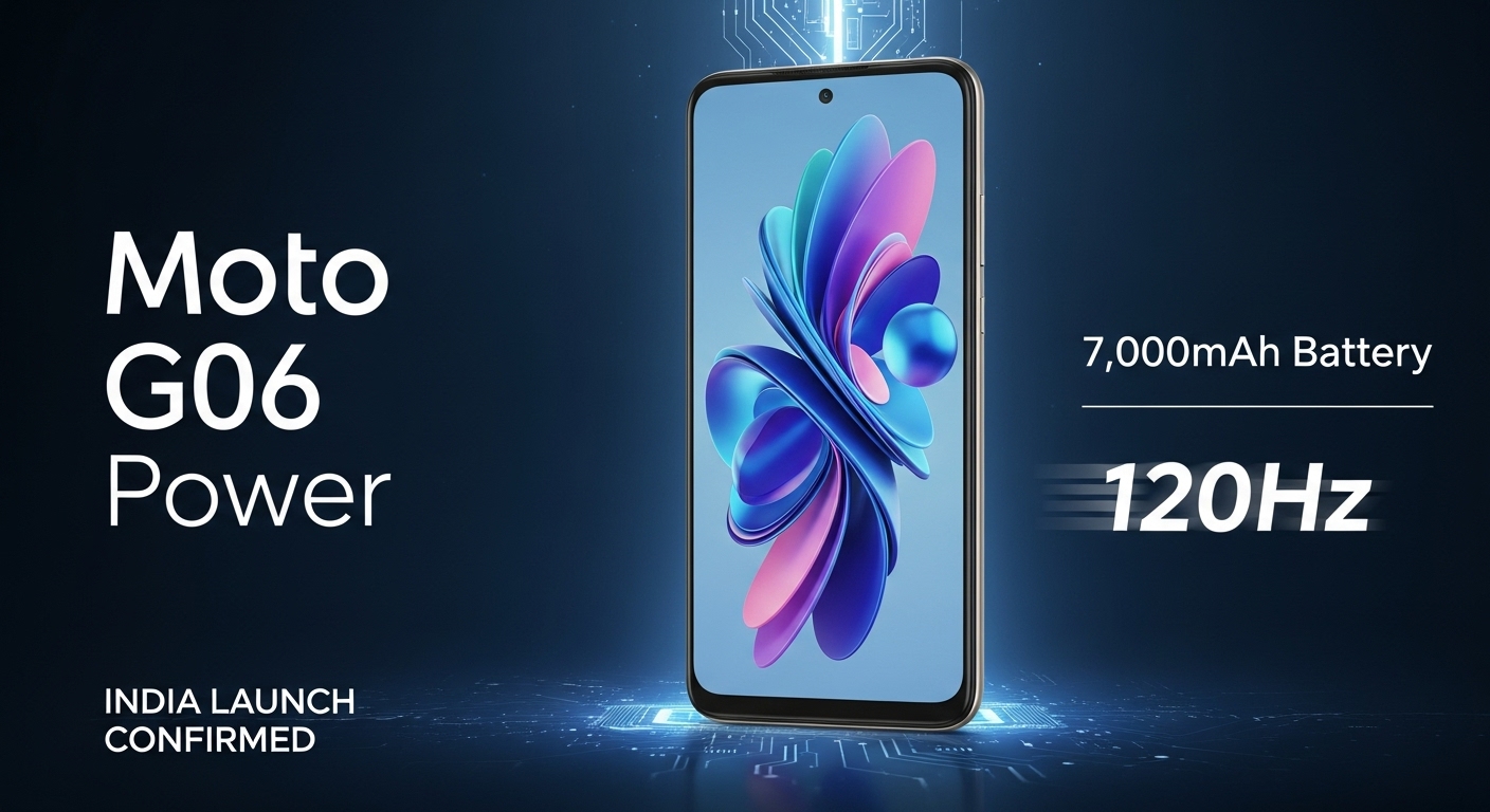 Moto G06 Power India Launch Confirmed: 7,000mAh Battery, 120Hz