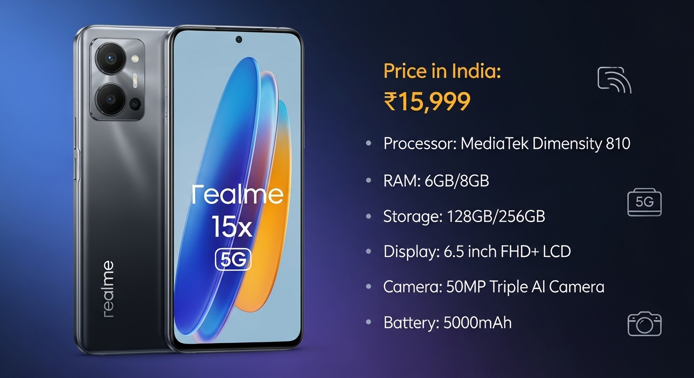 Realme 15x 5G India Launch: Full Specs & Price Out