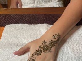 back hand mehndi design