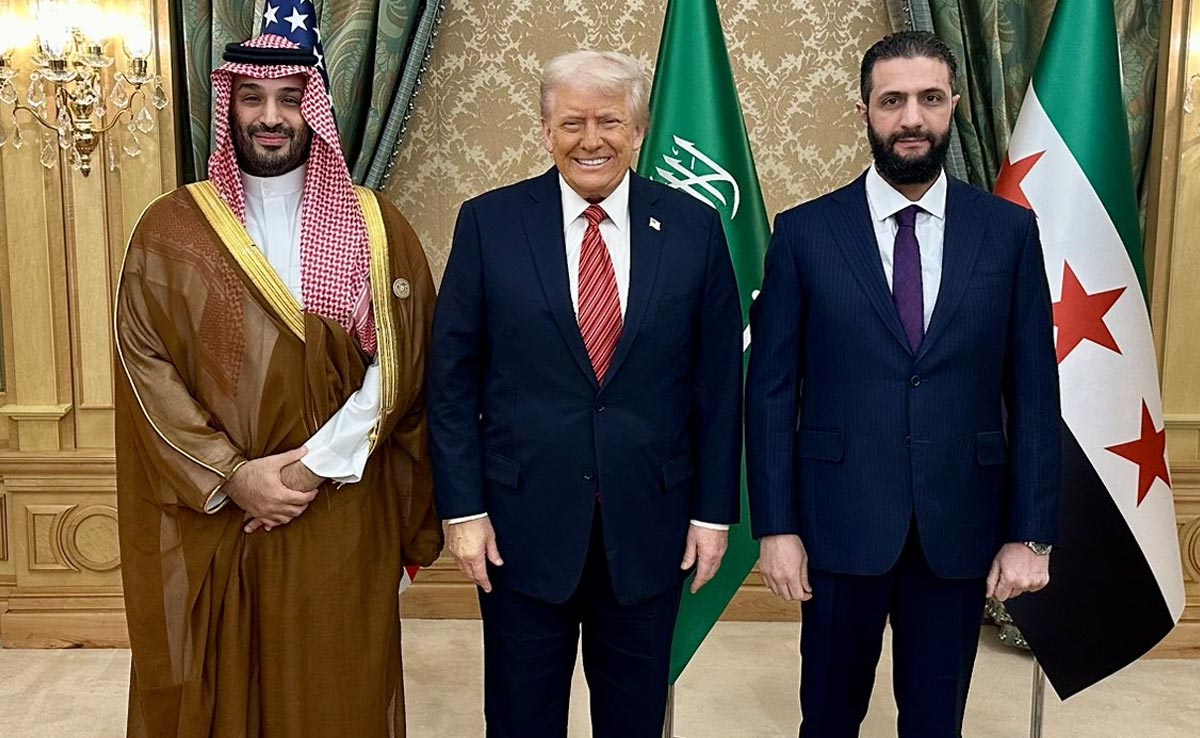 74g4d584 donald trump meets ahmad al sharaa and