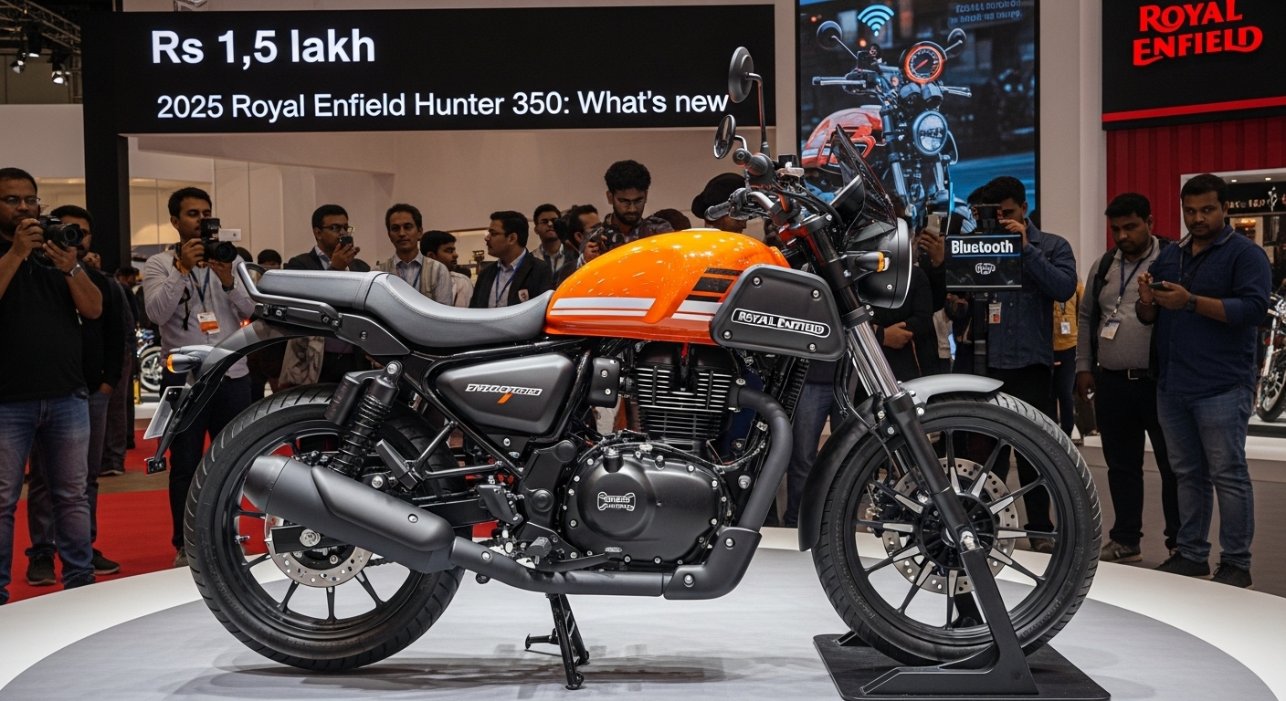 2025 Royal Enfield Hunter 350 launched in India at Rs 1.5 lakh: What's new