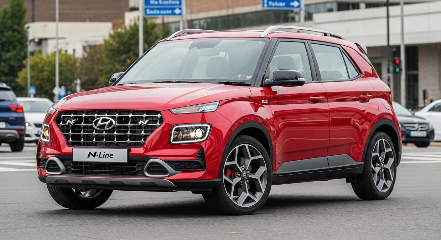 New Hyundai Venue N-Line Spied Undisguised Ahead Of Launch