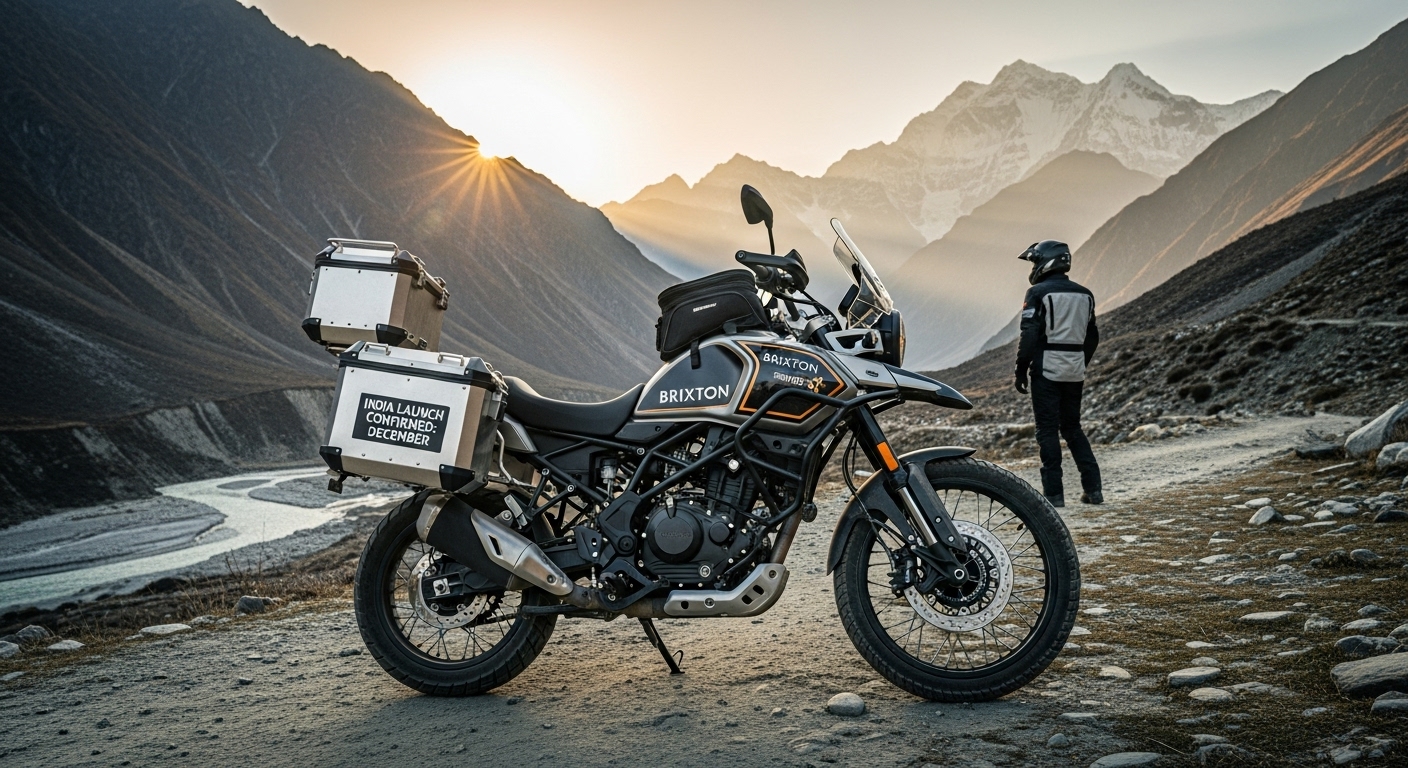 Brixton Crossfire 500 Storr adventure tourer India launch confirmed for December