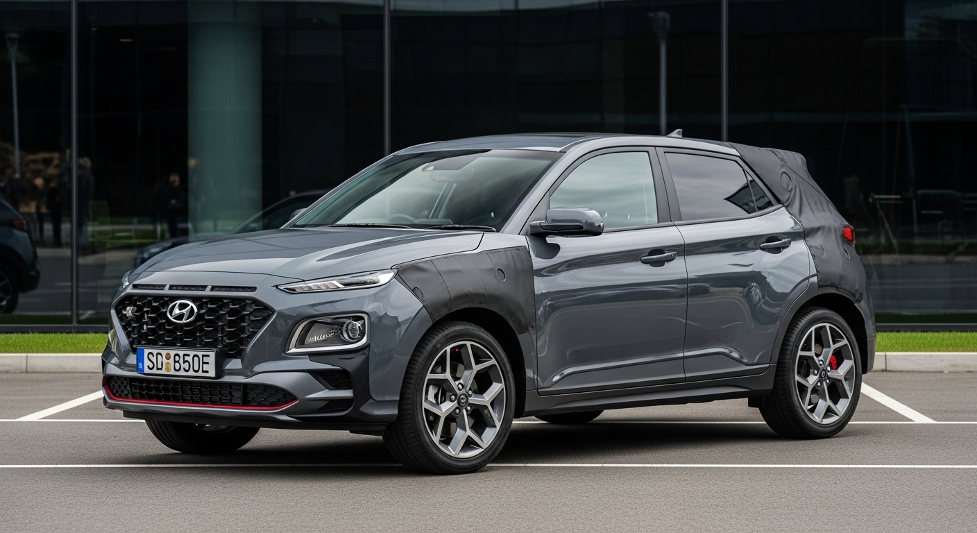 New Hyundai Venue N-Line Spied Undisguised Ahead Of Launch - Car and Bike