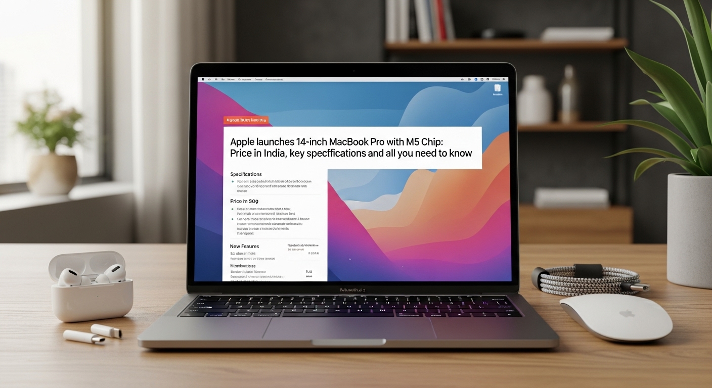 Apple launches 14-inch MacBook Pro with M5 Chip: Price in India, key specifications and all you need to know