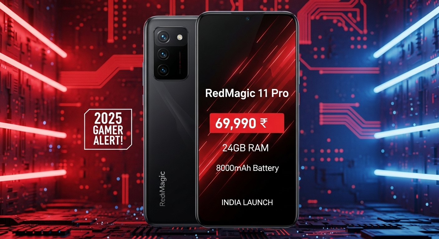 2025 Gamer Alert! RedMagic 11 Pro: 69,990 , 24GB RAM, 8000mAh Battery! India Launch