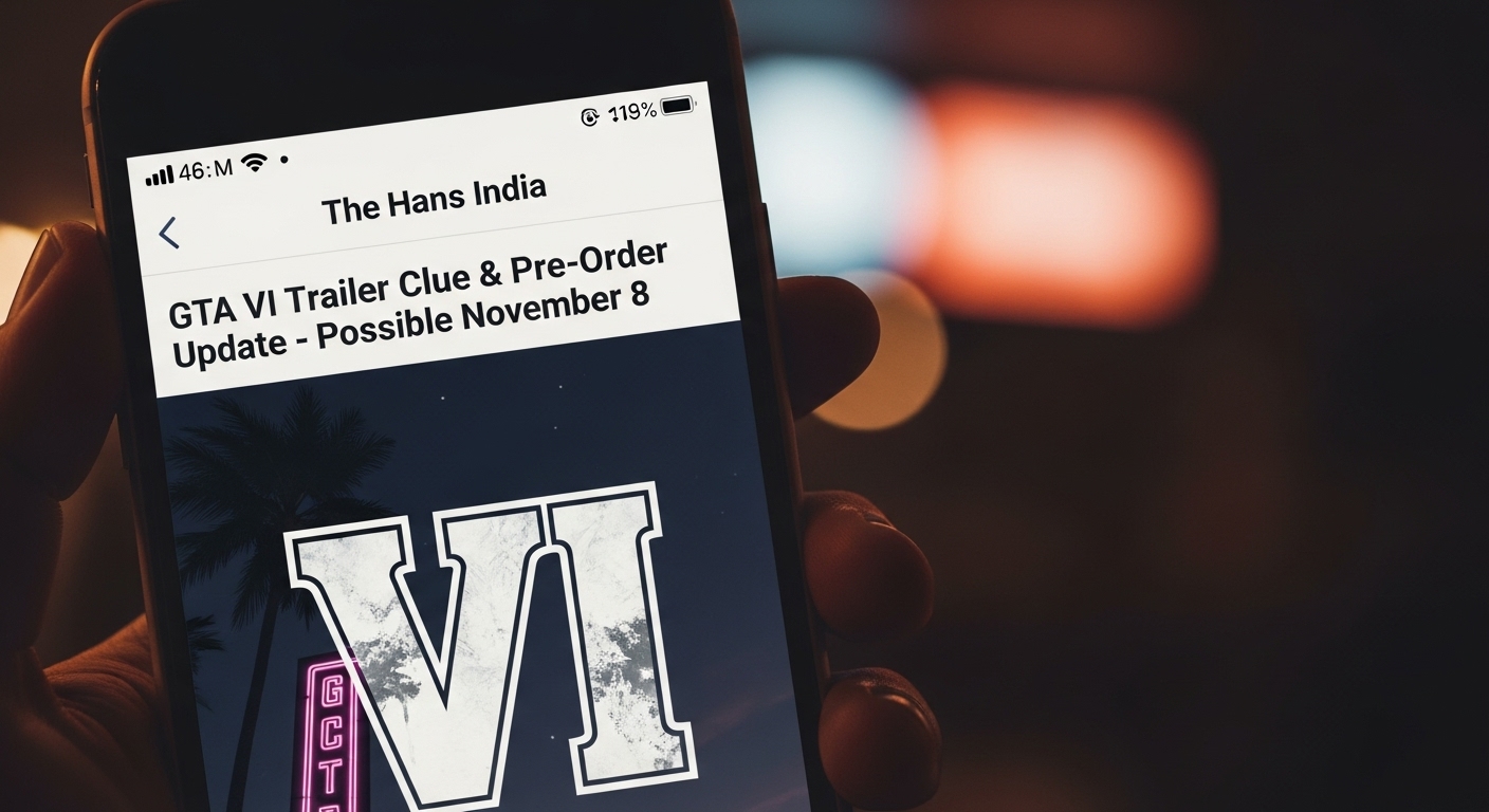 GTA VI Trailer Clue & Pre-Order Update â Possible November 8 - The Hans India