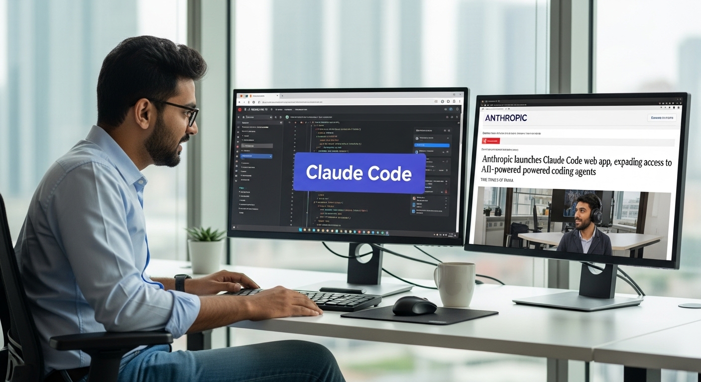 Anthropic launches Claude Code web app, expanding access to AI-powered coding agents - The Times of India