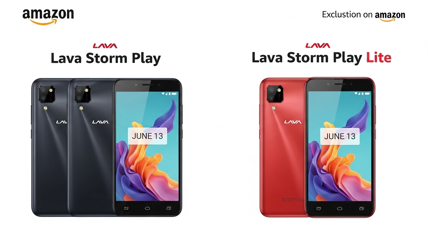 Lava Storm Play and Storm Play Lite launching in India on June 13, Amazon listing confirms