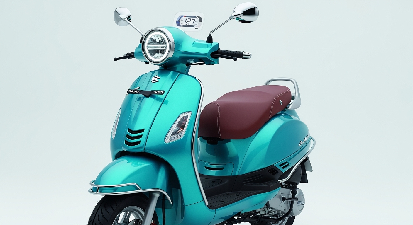 Bajaj Chetak 3001 Launched Retro Design & 127 km Range with Budget-Friendly Price